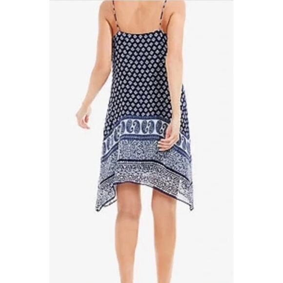 Two by Vince Camuto Blue Paisely Print Midi Slip Dress       Size: S - Picture 2 of 6